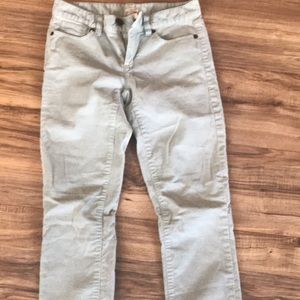 Pastel colored JCrew Toothpick cords size 25.